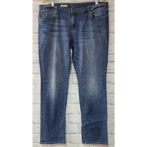 KUT from the Kloth Catherine Boyfriend Jeans Womens 16 Blue Medium Wash Mid-Rise